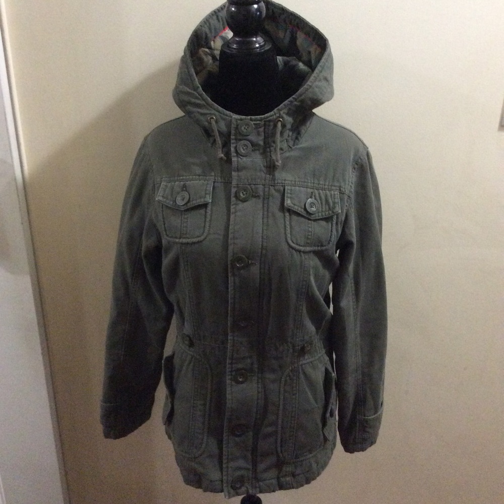 Aritzia Talula cargo army hooded jacket